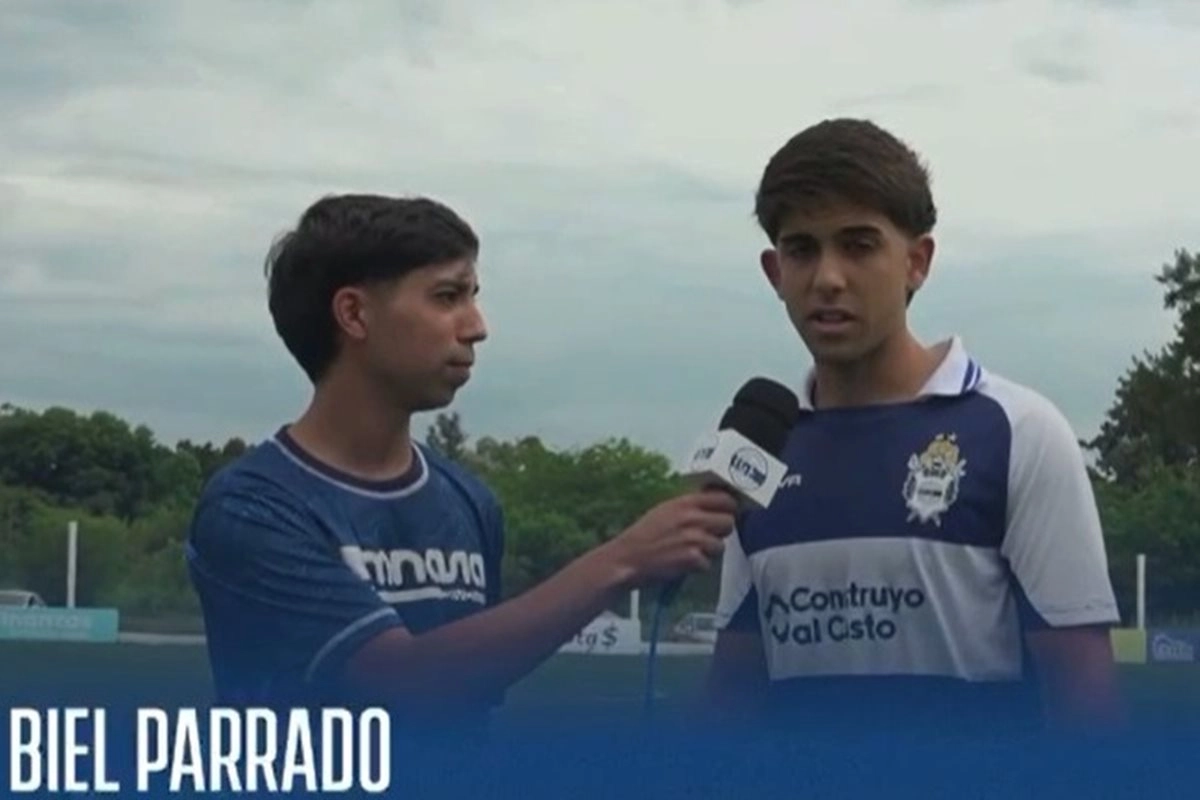 El joven deportista marcó su primer tanto en las inferiores de Gimnasia.