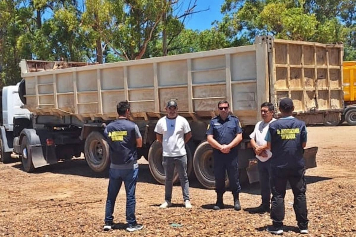 El camión fue secuestrado.