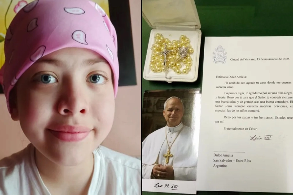 “Rezo por ti”, le aseguró el Papa León XIV.