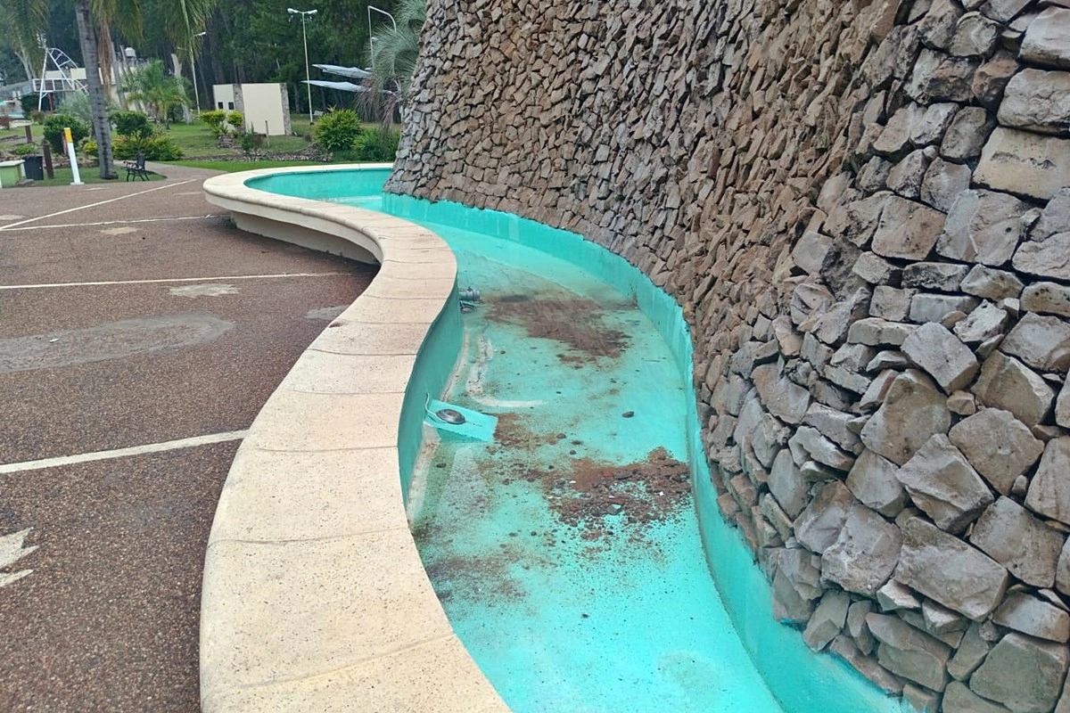 El lugar donde ocurrió el accidente con la menor cuyo brazo quedó atrapado