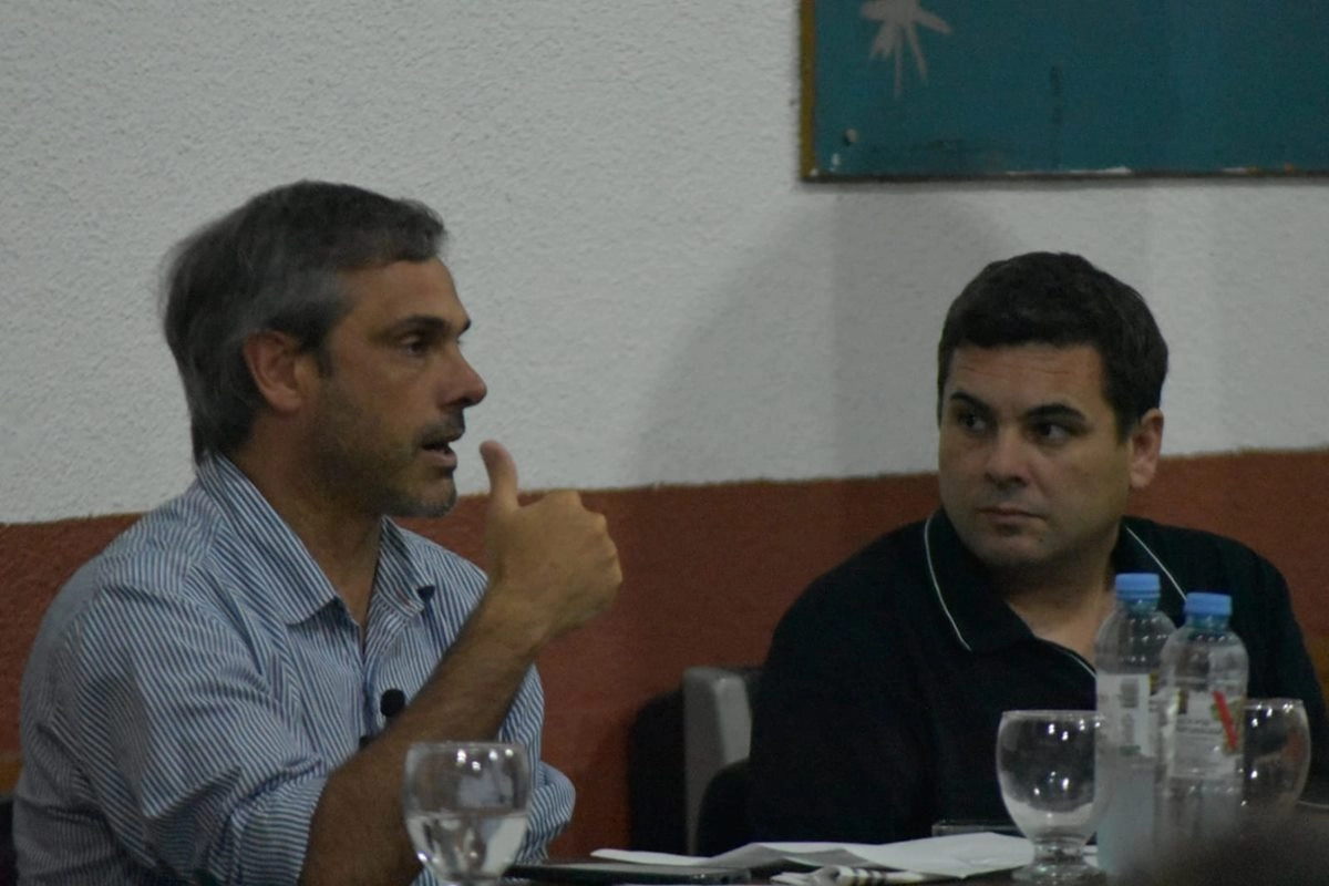 El Diputado Guillermo Michel junto al Intendente de San Jos&eacute; Gustavo Bastian.