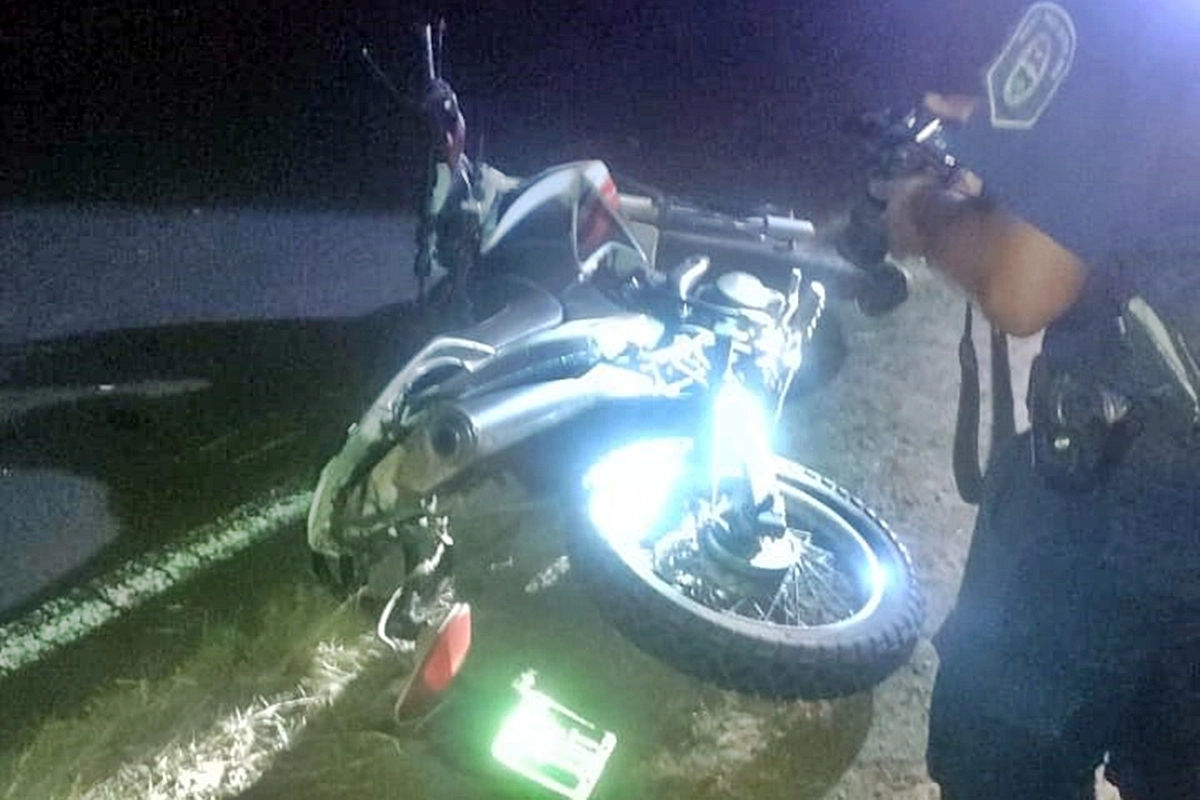 En la motocicleta involucrada iban tres personas