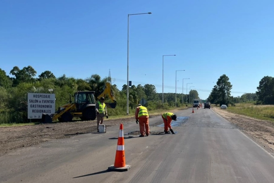 Las tareas consisten en trabajos de bacheo.