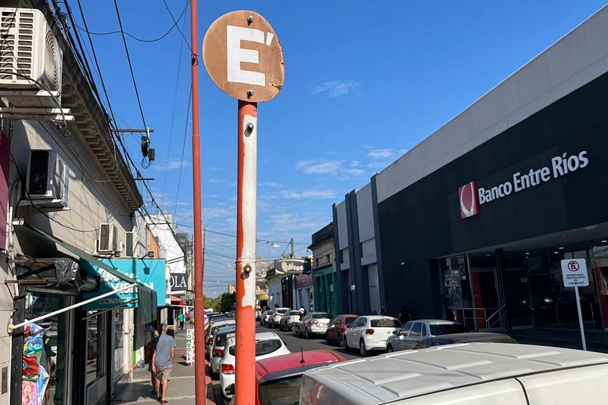 El Estacionamiento Medido no funciona por estas horas en Concordia.