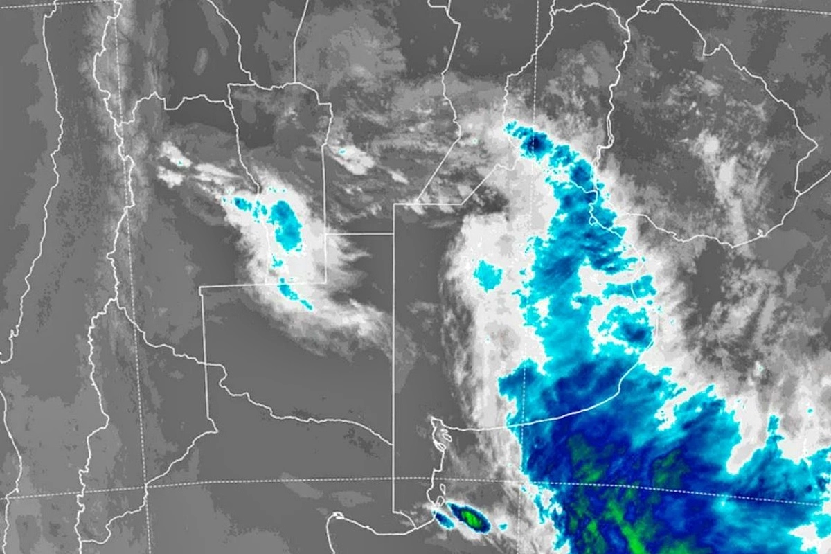 Im&aacute;gen satelital del Servicio Meteorol&oacute;gico Nacional