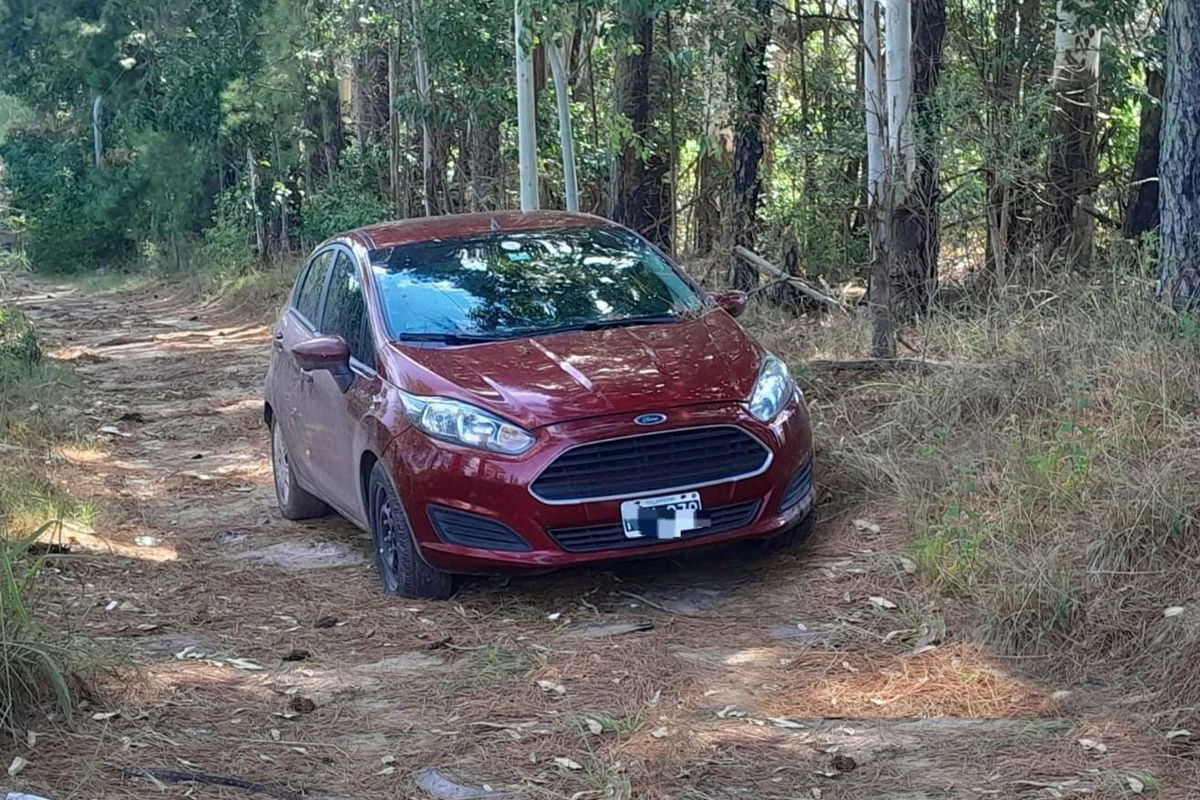 El auto tal como fue encontrado