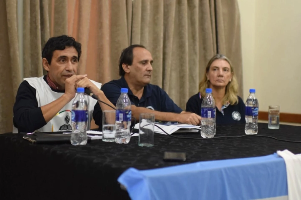 Los gremios realizaron una conferencia de prensa.