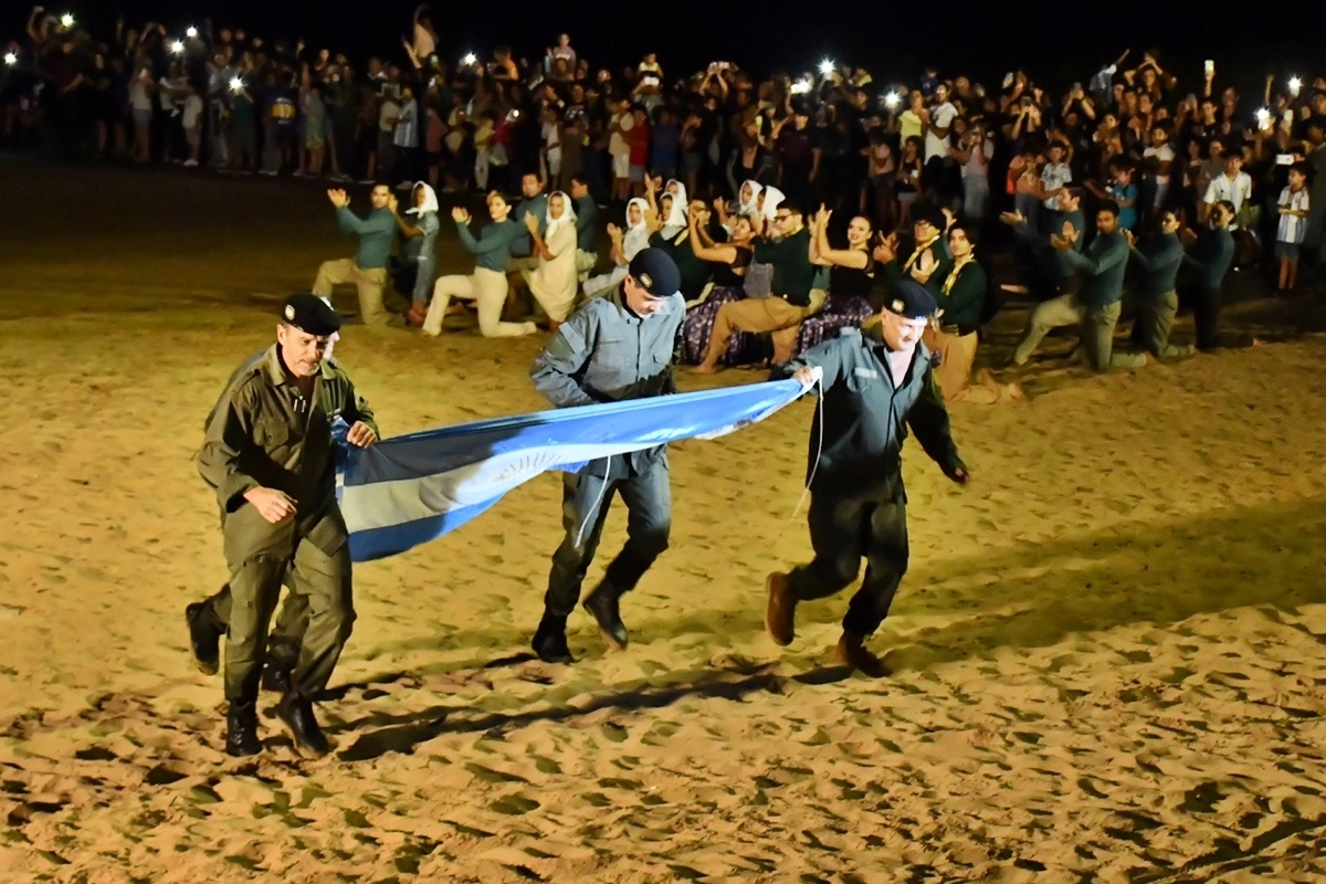 El simuladro de desembarco fue uno de los momentos de mayor emoci&oacute;n