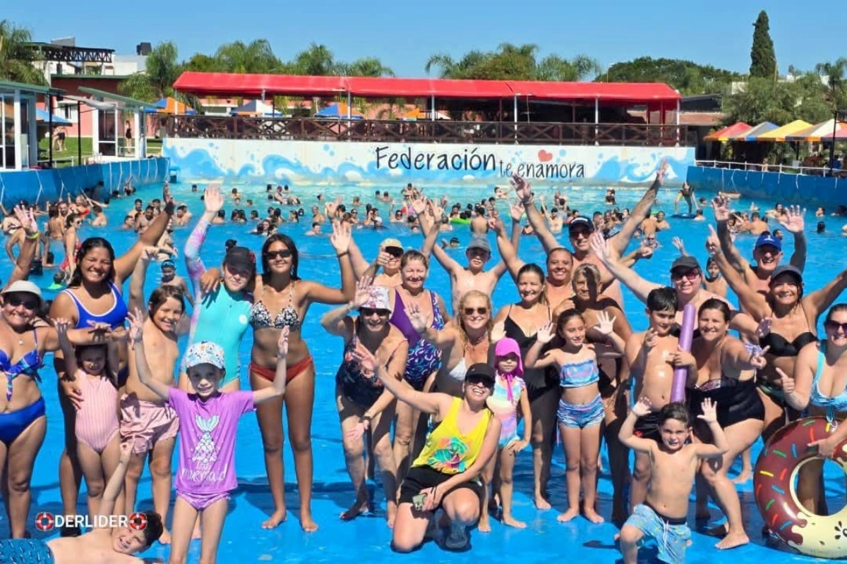 El clima invit&oacute; a disfrutar del Parque Termal