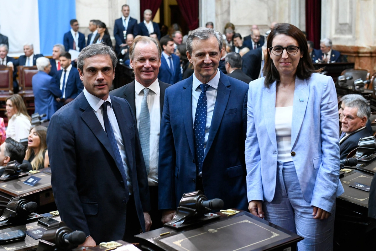 Los diputados Michel, Bordet,  Bahl y Marclay.