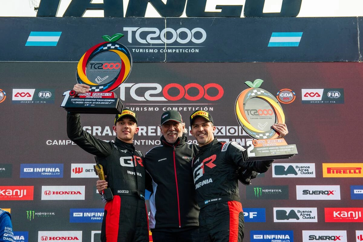 El &uacute;ltimo podio del TC2000 en Concordia