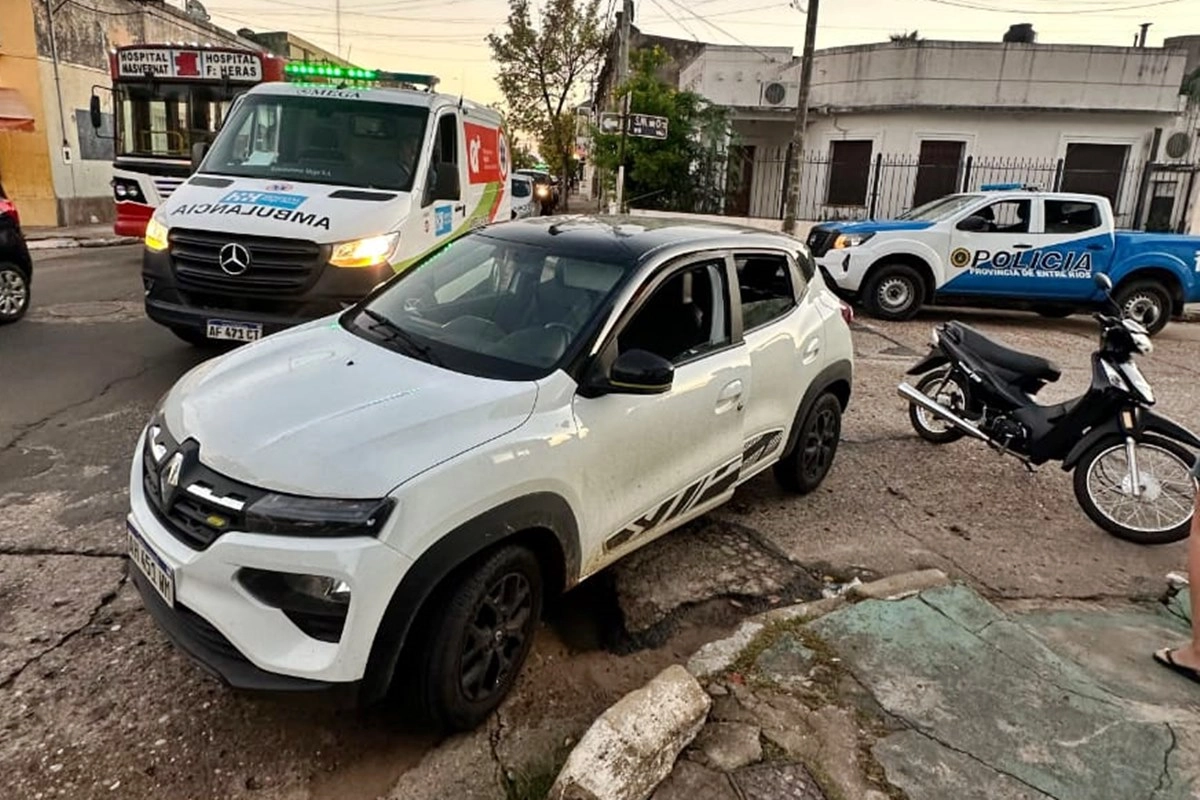 Los veh&iacute;culos implicados en el choque