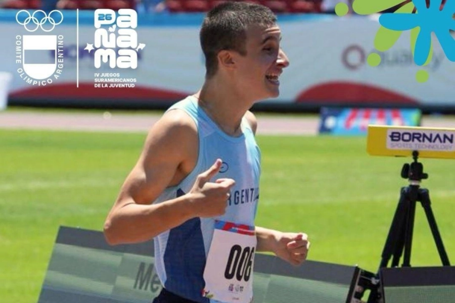 Felipe llegando a la meta.