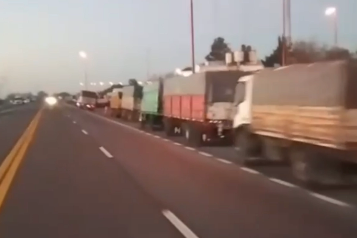 El tr&aacute;nsito se puede ver demorado en la zona.