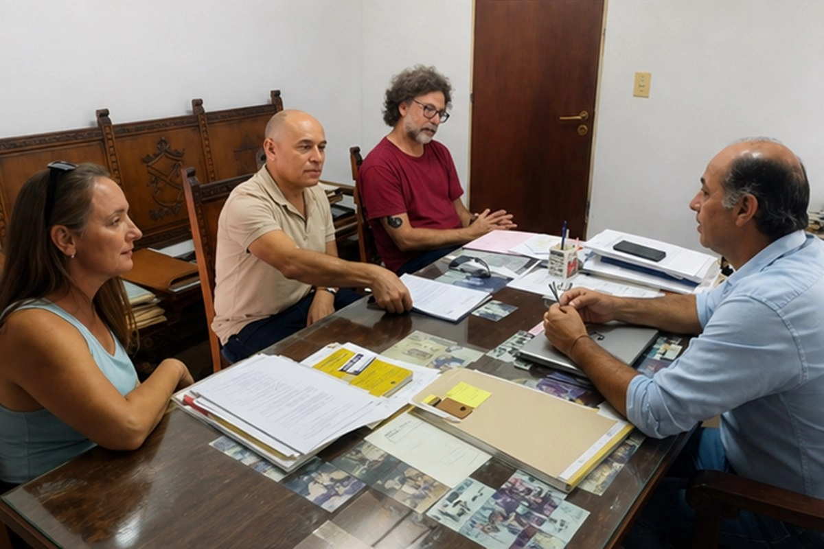 La reuni&oacute;n mantenida con el diputado oficialista Marelo L&oacute;pez