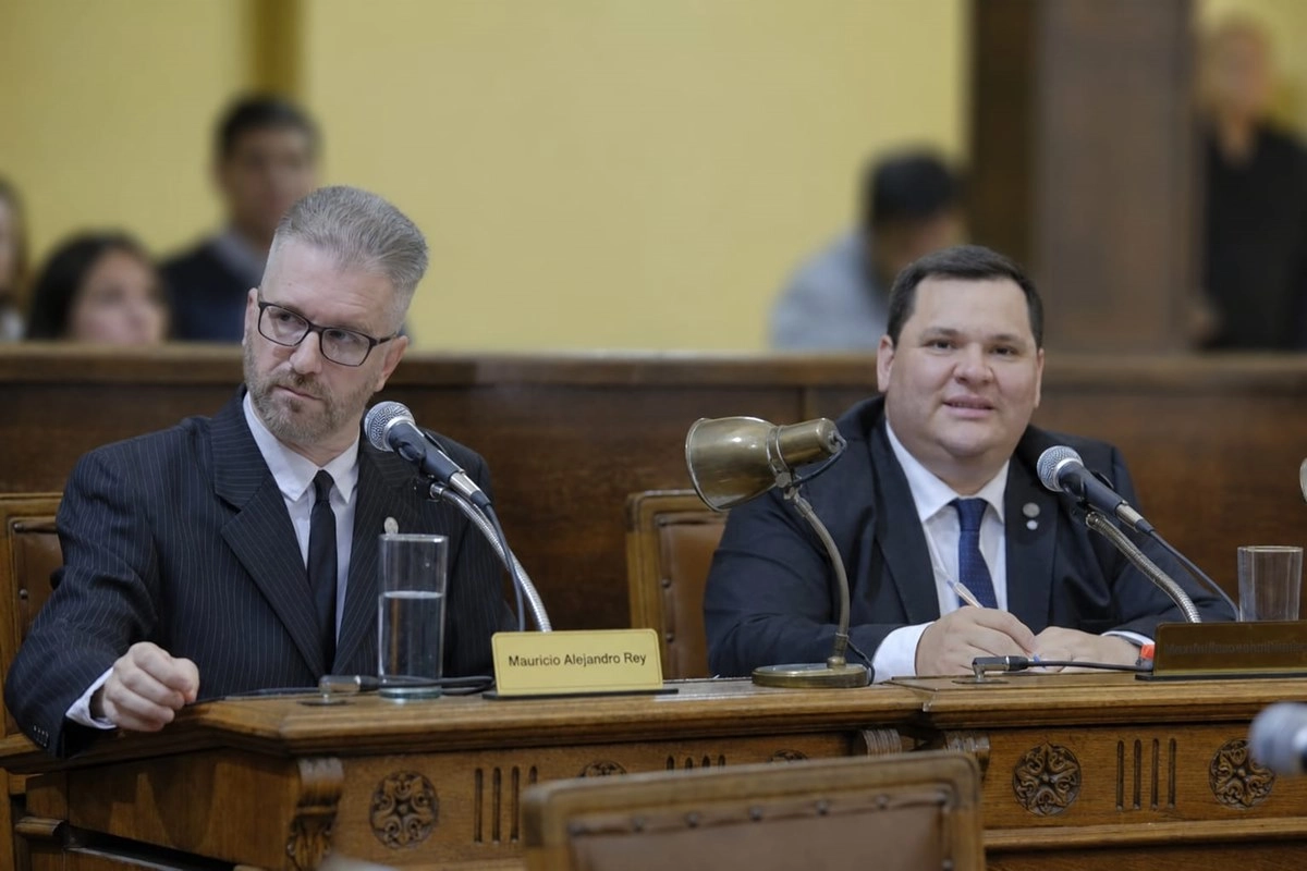 Concejales Mauricio Rey y Emmanuel Godoy