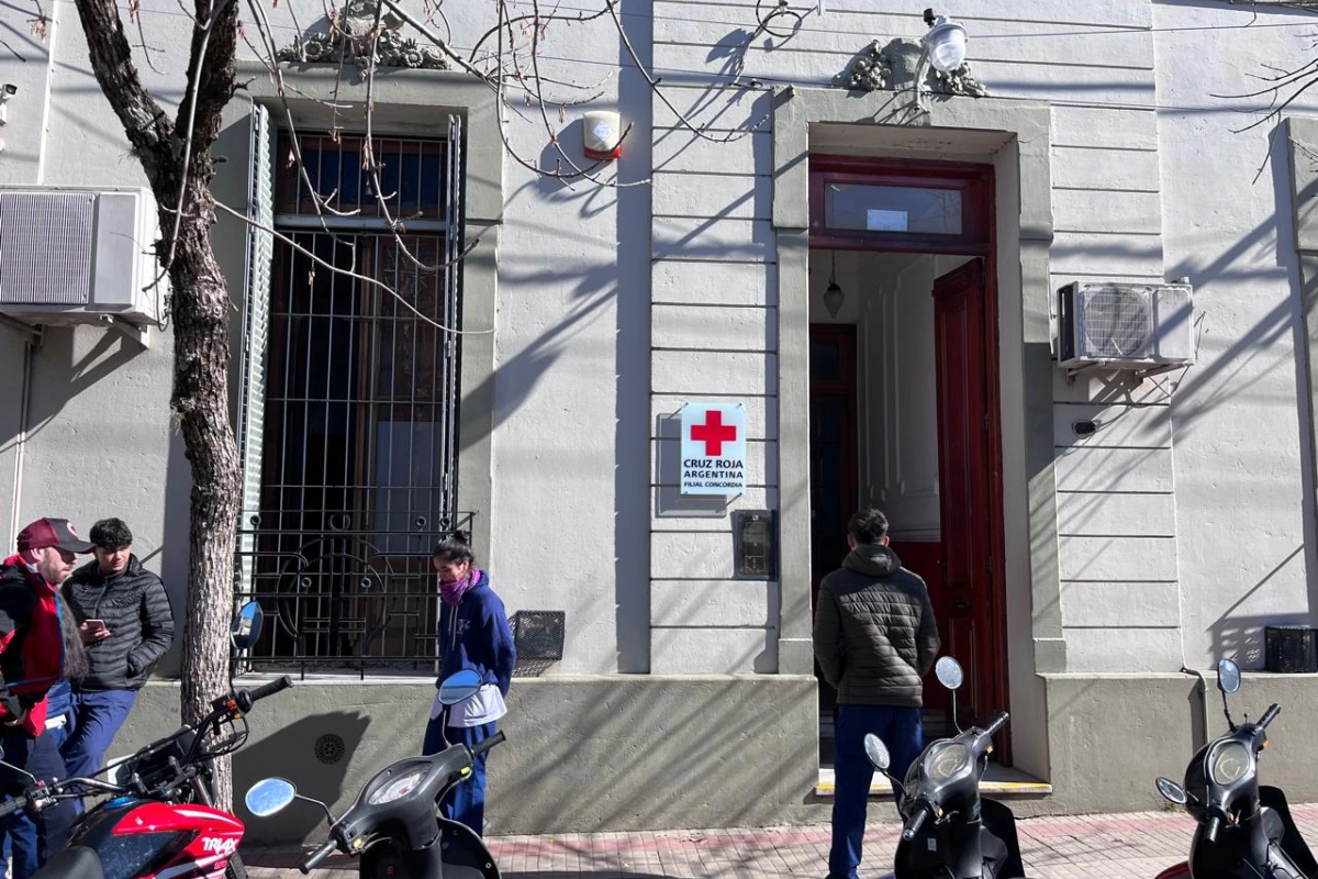 Sede de la filial Concordia de la Cruz Roja en calle Entre R&iacute;os.