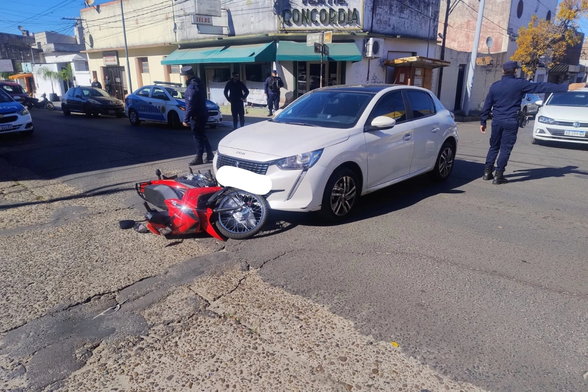 Fuerte choque en una esquina de Concordia.
