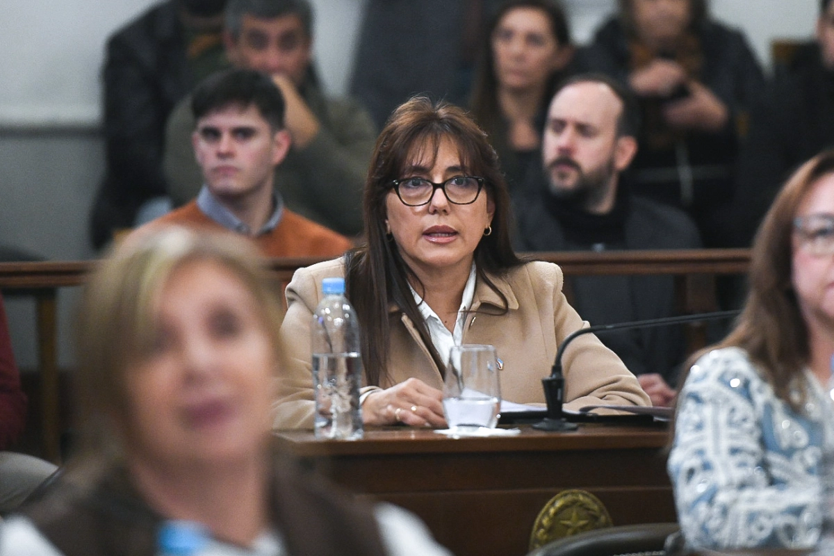 Senadora Gladys Dom&iacute;nguez, representante del departamento Feliciano por el bloque Peronismo Federal.