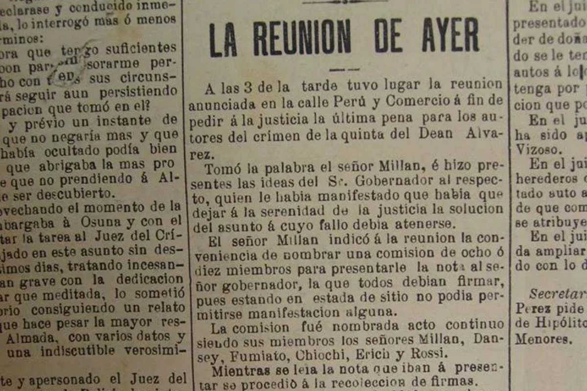 El hecho trascendi&oacute; en diferentes medios de la &eacute;poca.
