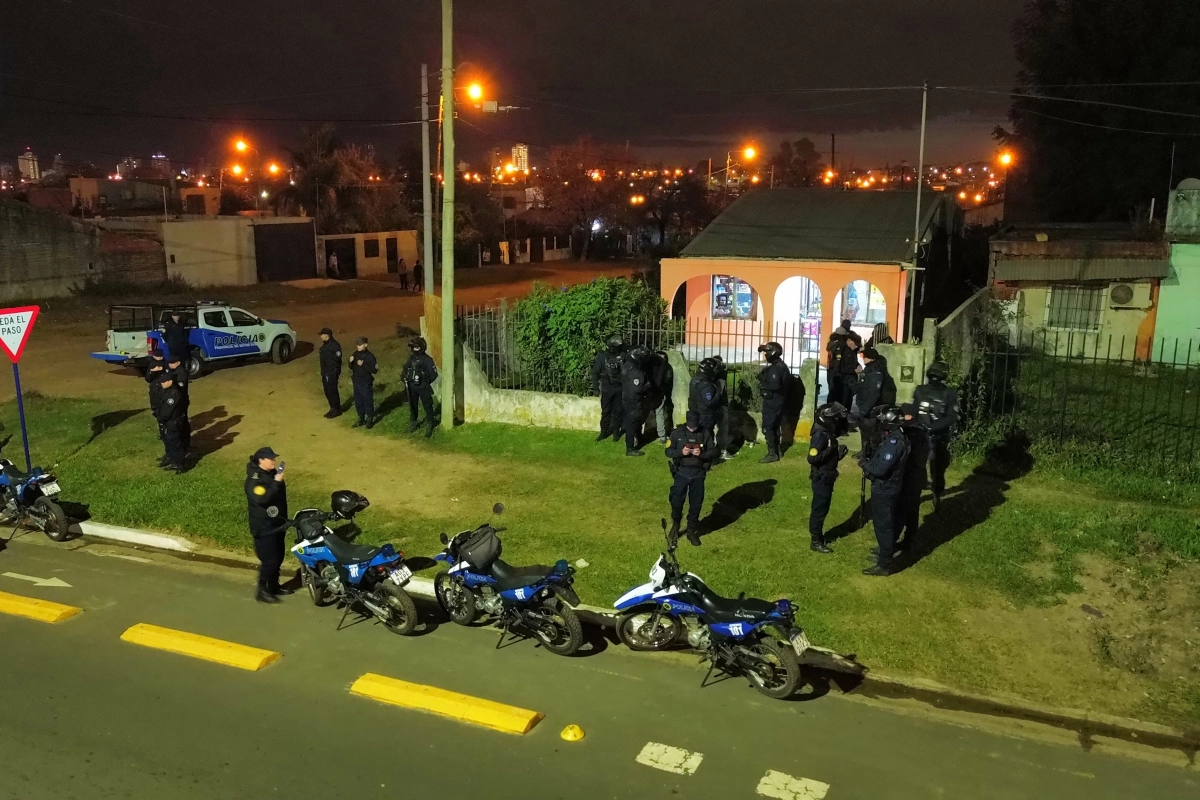 El operativo se llev&oacute; a cabo en distintos barrios de Concordia.