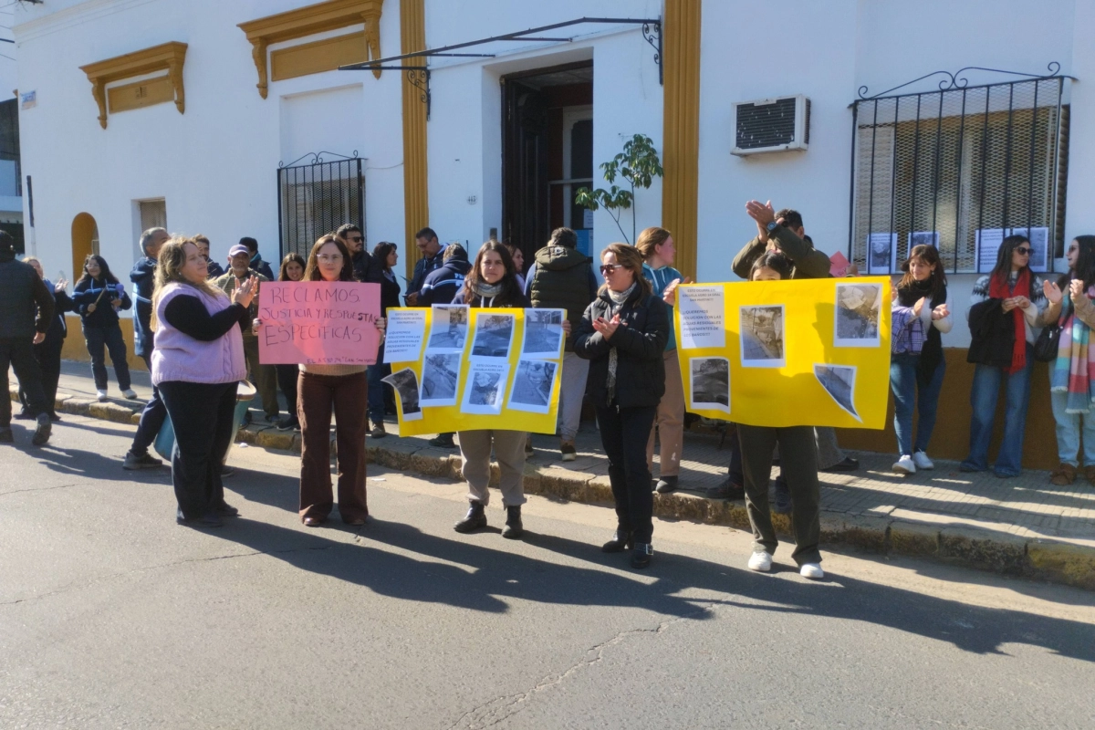 La protesta se realiz&oacute; durante la ma&ntilde;ana de este mi&eacute;rcoles.
