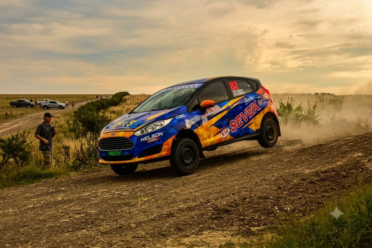 Jorge Su&ntilde;er en el Ford Fiesta