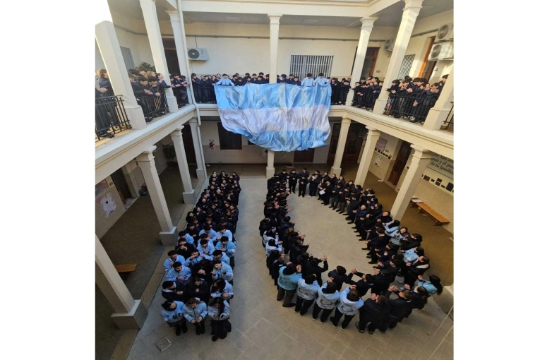 Un colegio concordiense festejó el cumpleaños de Messi