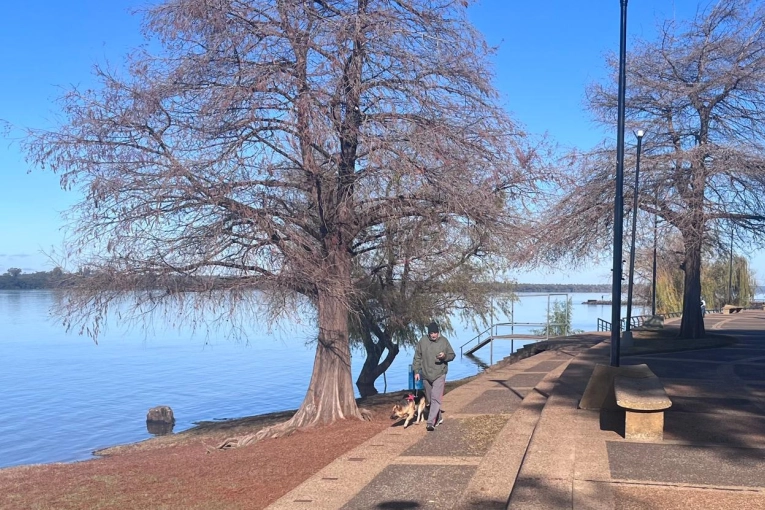 El río Uruguay también refleja altos niveles en el puerto de Concordia