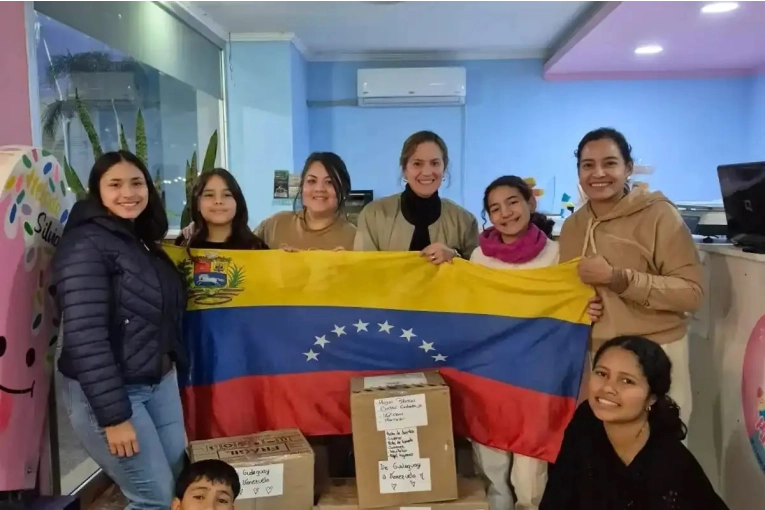 La solidaridad entrerriana permitió envió cajas con donaciones para las familias venezolanas