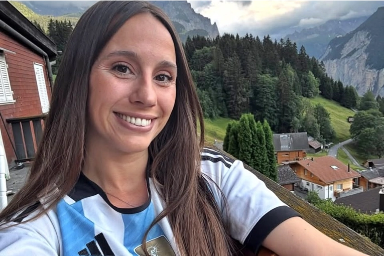 La entrerriana que reside en Suiza contó como se vivió el triunfo de Argentina ante la selecciójn europea