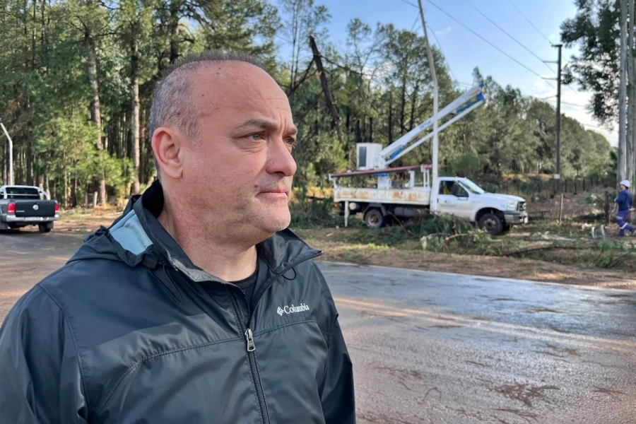 El vicepresidente de la Cooperativa El&eacute;ctrica de Concordia, Mart&iacute;n Santana