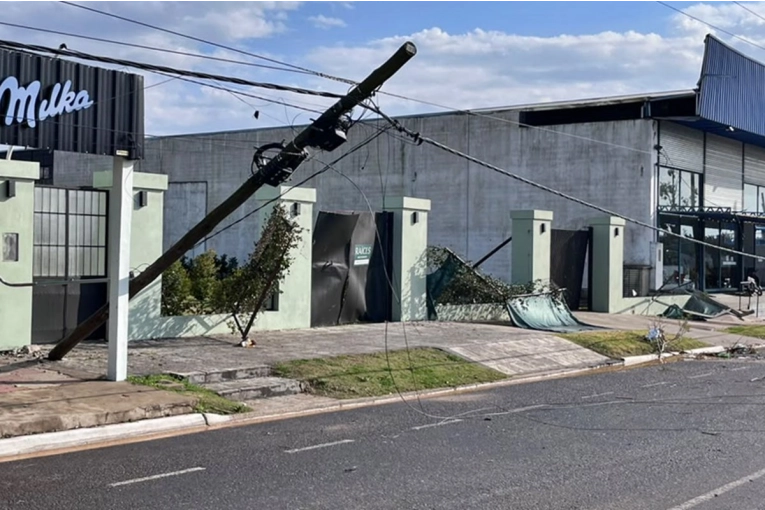 Enersa informó el alcance de los daños provocados por el temporal en Concordia y la región