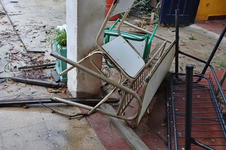 El temporal produjo severos destrozos en las escuelas de Concordia