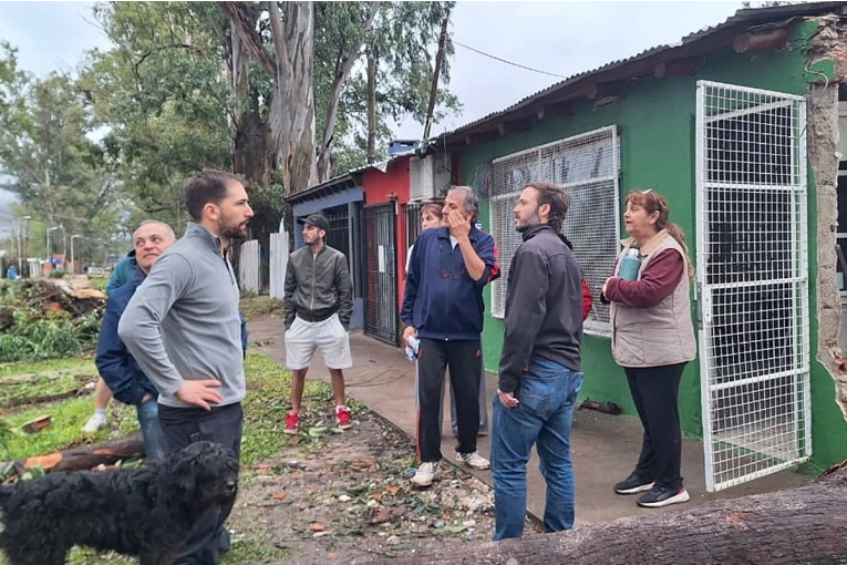Azcué repudió un audio falso que convocaba a vecinos víctimas de la tormenta