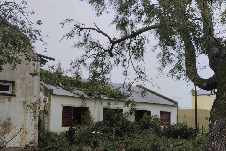 En una de las escuelas afectadas por el temporal se volver&aacute; a clases "bajo una modalidad transitoria"