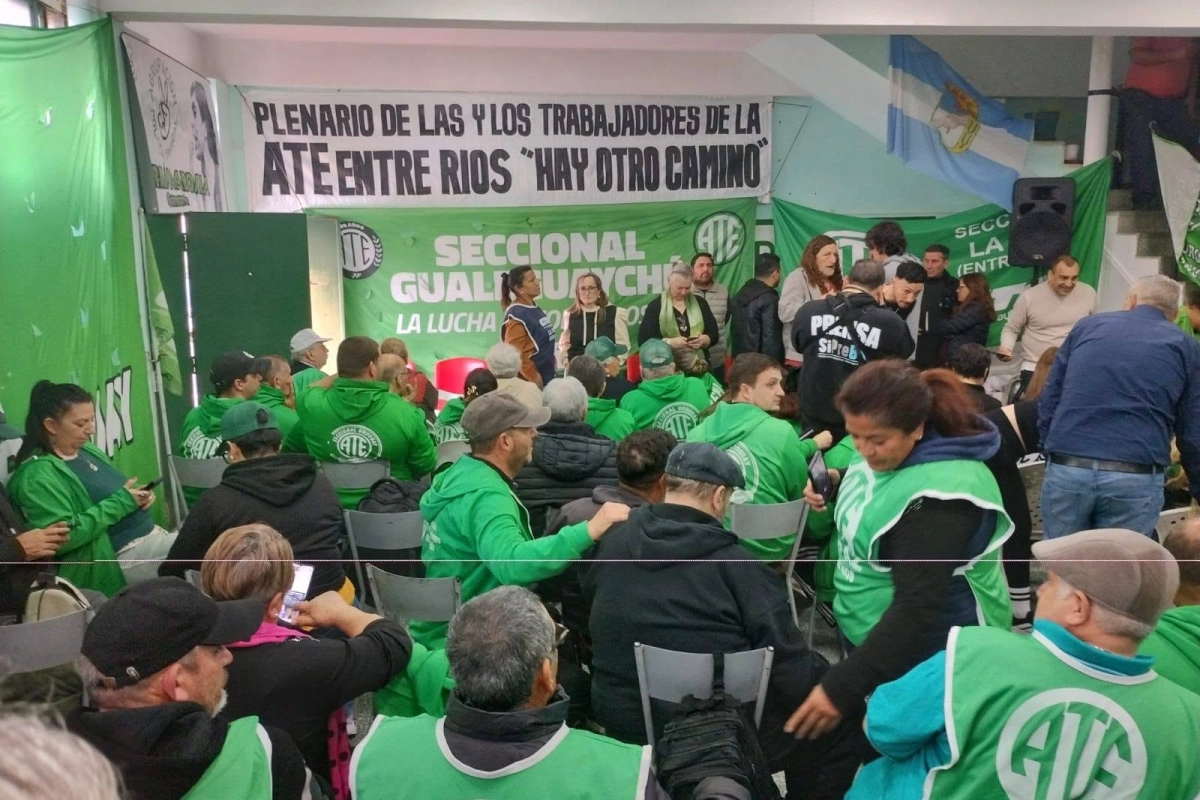 En Concordia, el acto se llev&oacute; a cabo en el sal&oacute;n de ATE.