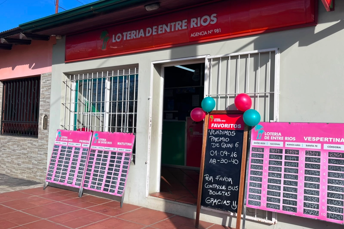 El ticket ganador se encuentra al frente del local.