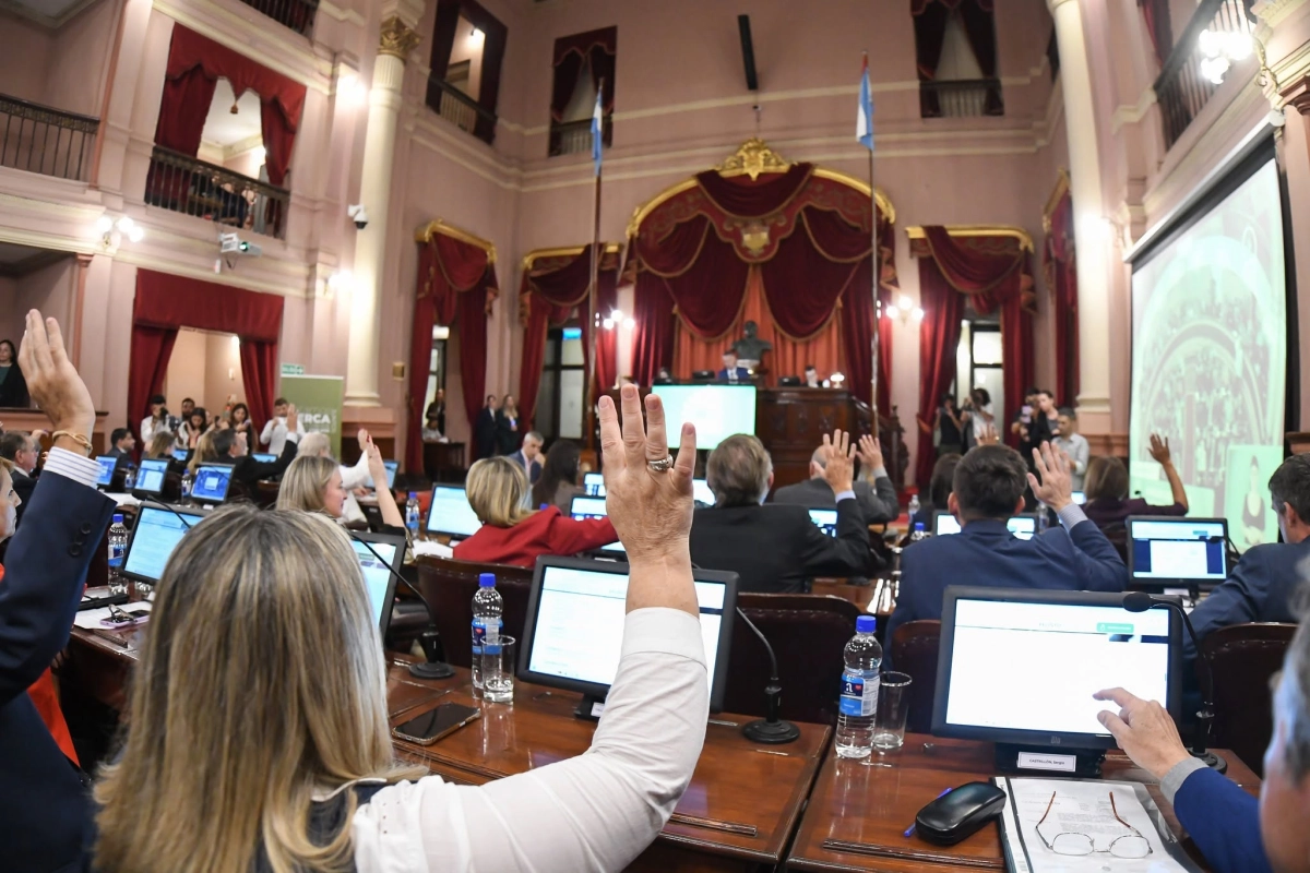 La c&aacute;mara de Diputados de luto.