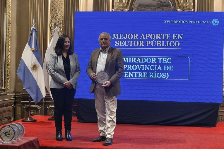 El MiradorTEC de Entre Ríos recibió el Premio Perfil 2026 por favorecer la economía del conocimiento