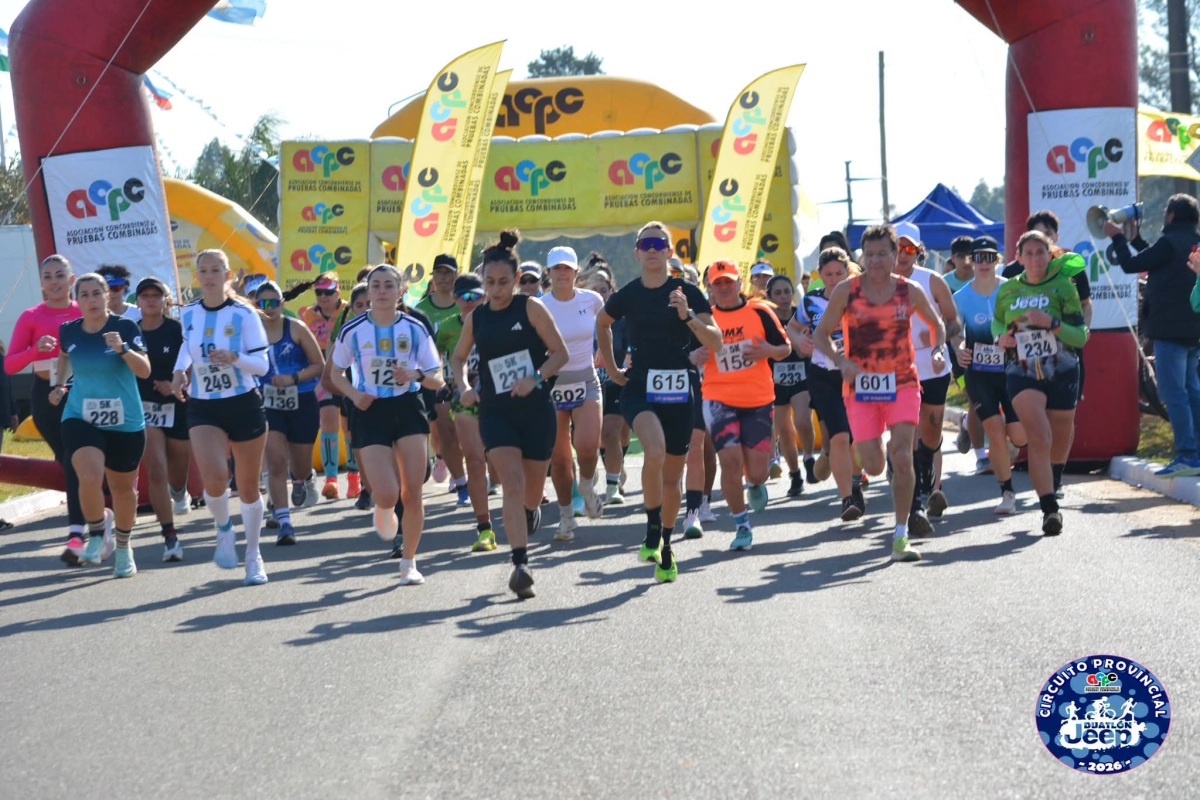 Largada Duatlon y 5K