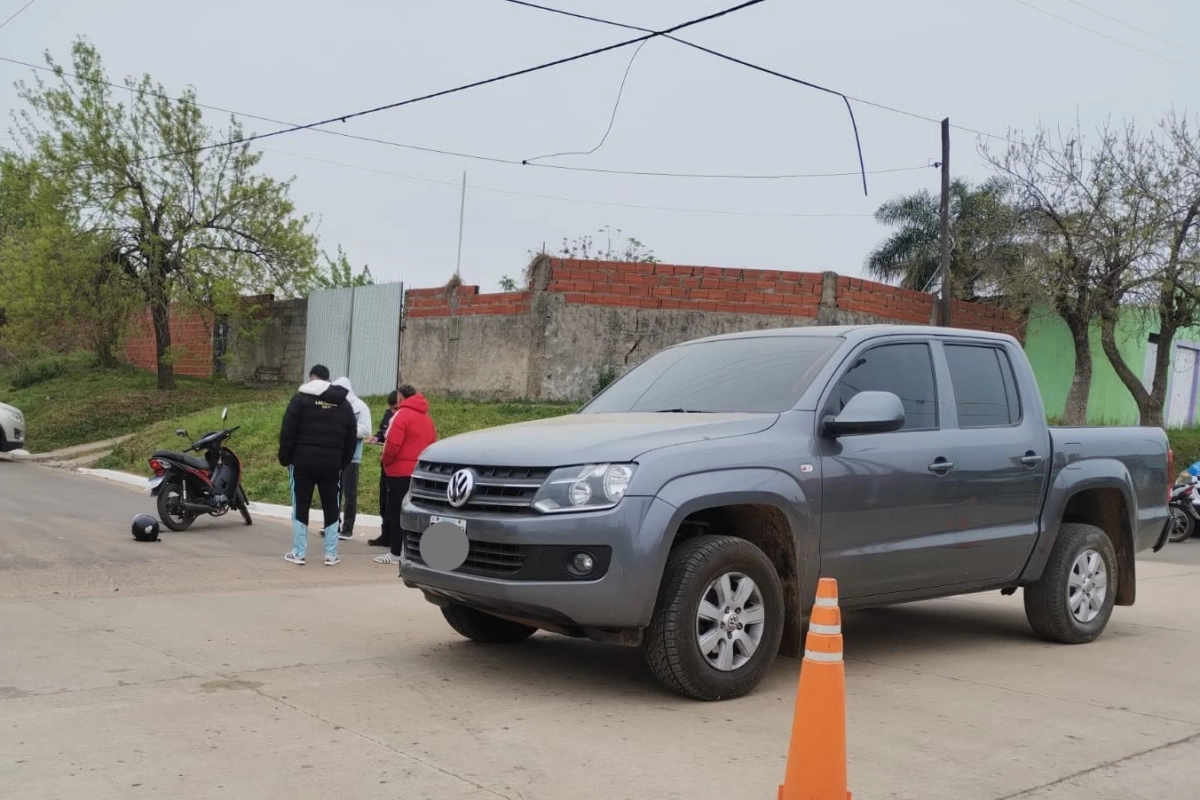 La moto debi&oacute; ser retenida por falta de documentaci&oacute;n.