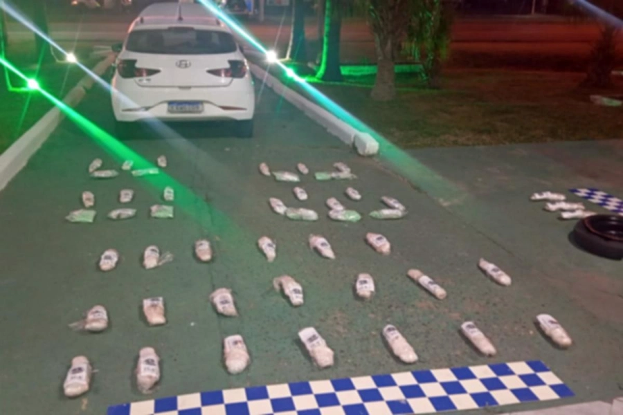 Parte de la droga incautada al norte del departamento Federaci&oacute;n.