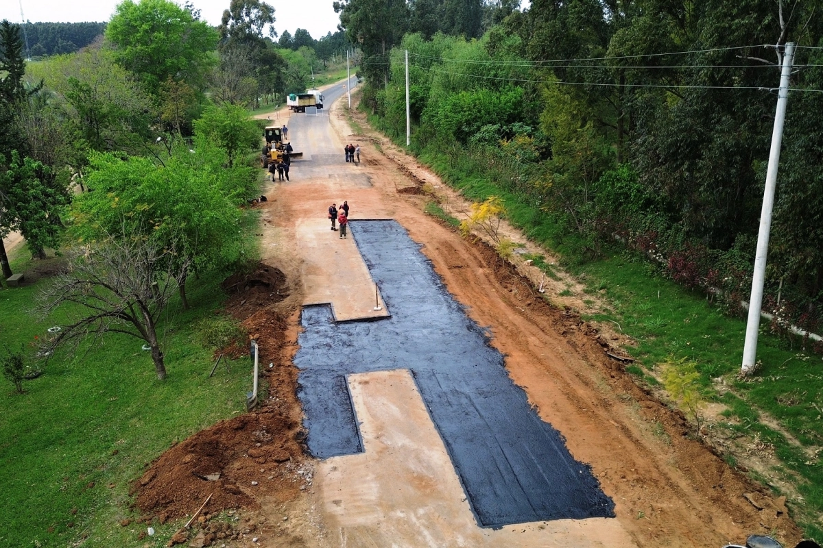 Las obras se llevan a cabo a la altura del barrio Las Tejas.