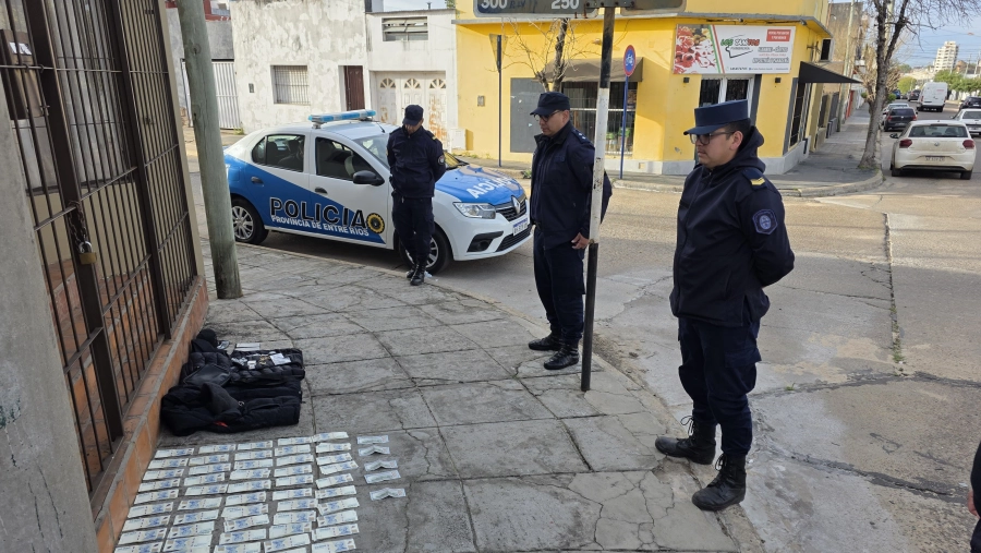 La polic&iacute;a secuestr&oacute; m&aacute;s de 5 millones de pesos.