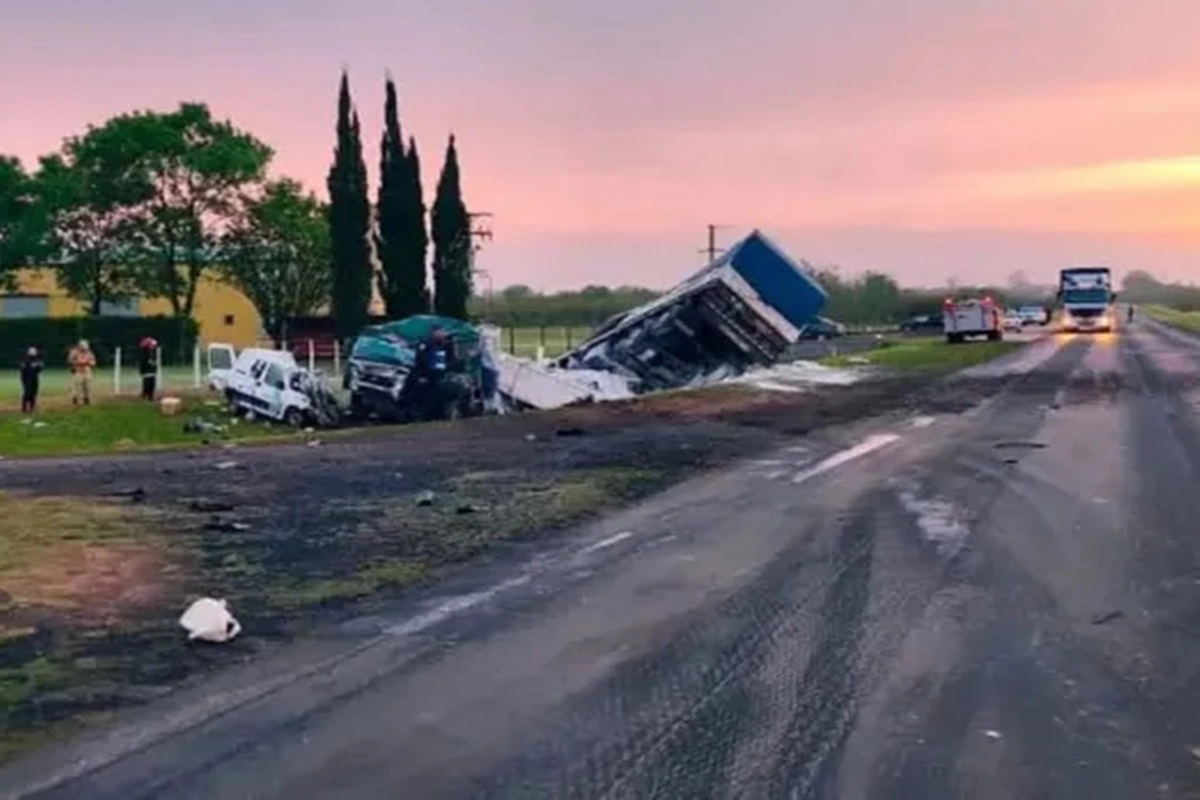 El transporte de carga habr&iacute;a chocado primero contra un caballo que estaba sobre la ruta.