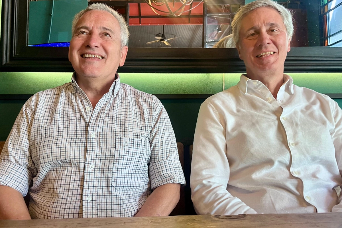 Carlos Damasco y Sebasti&aacute;n Etchevere, estuvieron el fin de semana en Concordia