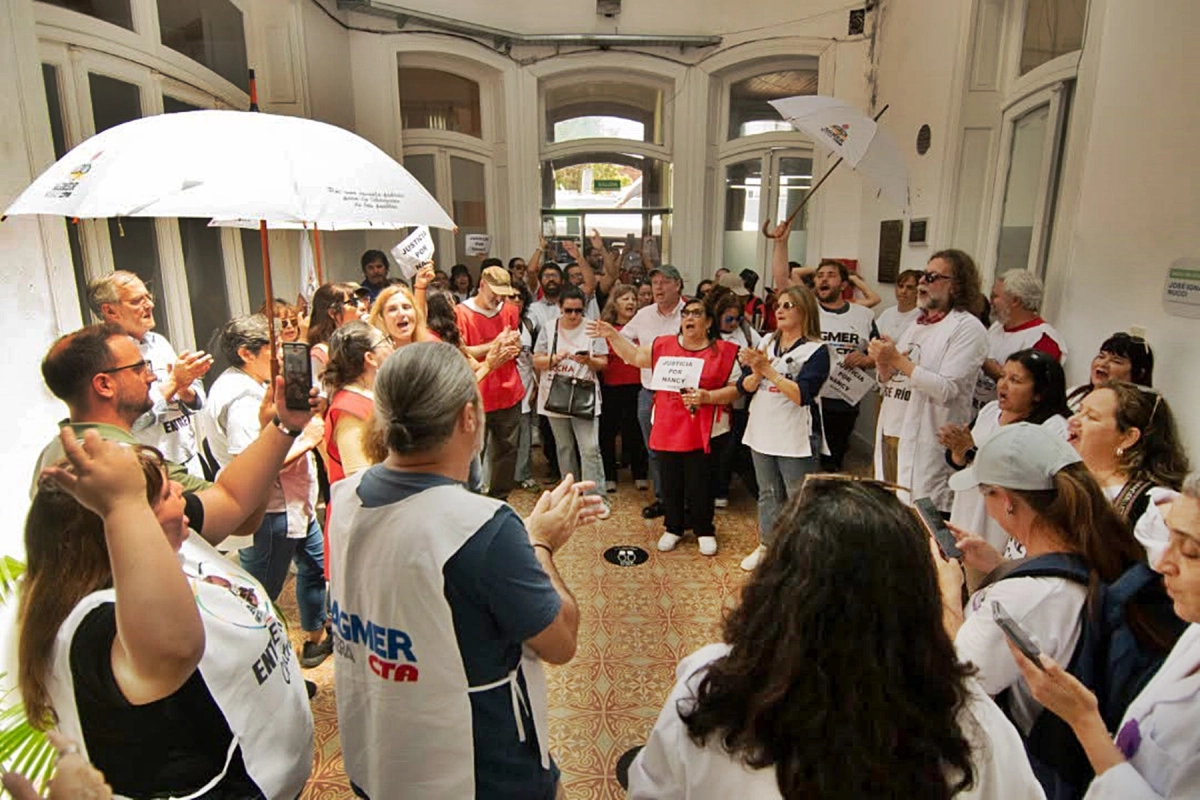 Protesta en la Secretar&iacute;a de Trabajo.
