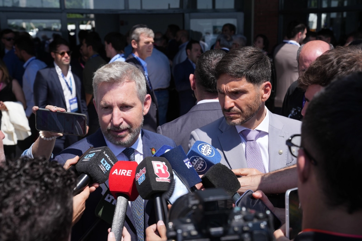 Rogelio Frigerio y Maximiliano Pullaro en la reuni&oacute;n desarrollada en Rosario